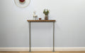 14x4cm 2 Leg Galvanised Industrial Console Table - Rack n Rail