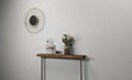 14x4cm 2 Leg Galvanised Industrial Console Table - Rack n Rail