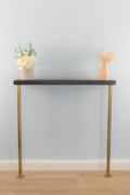 14x4cm Gold Industrial Console Table - Rack n Rail