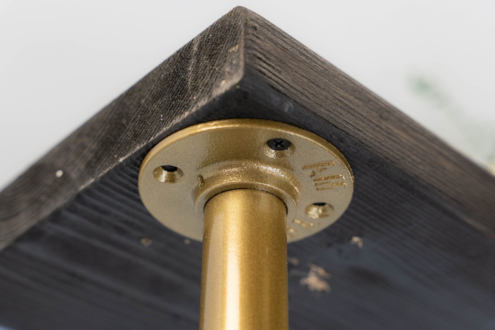 14x4cm Gold Industrial Console Table - Rack n Rail