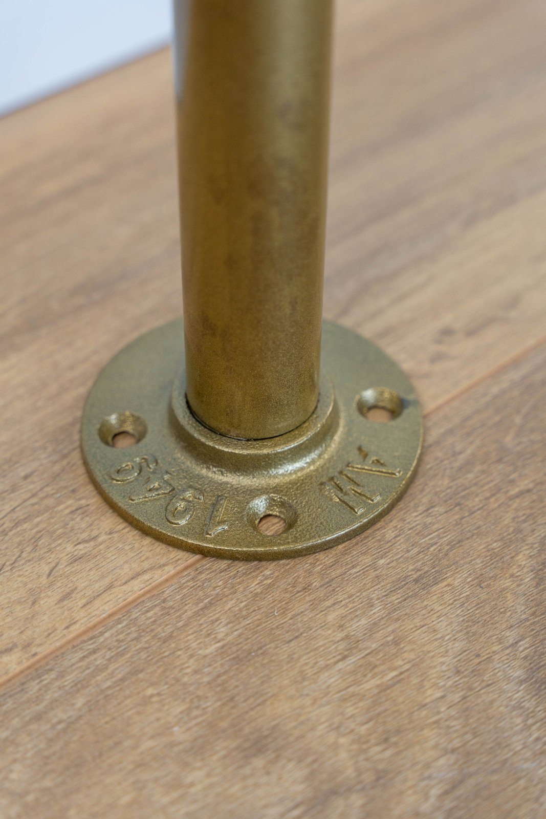 14x4cm Gold Industrial Console Table - Rack n Rail