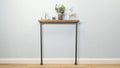 14x4cm Industrial Wooden Console Table - Rack n Rail