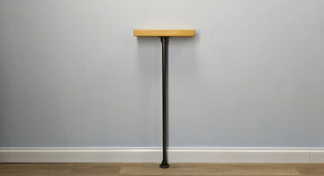 14x4cm Industrial Wooden Console Table - Industrial Pipe Legs - Rack n Rail