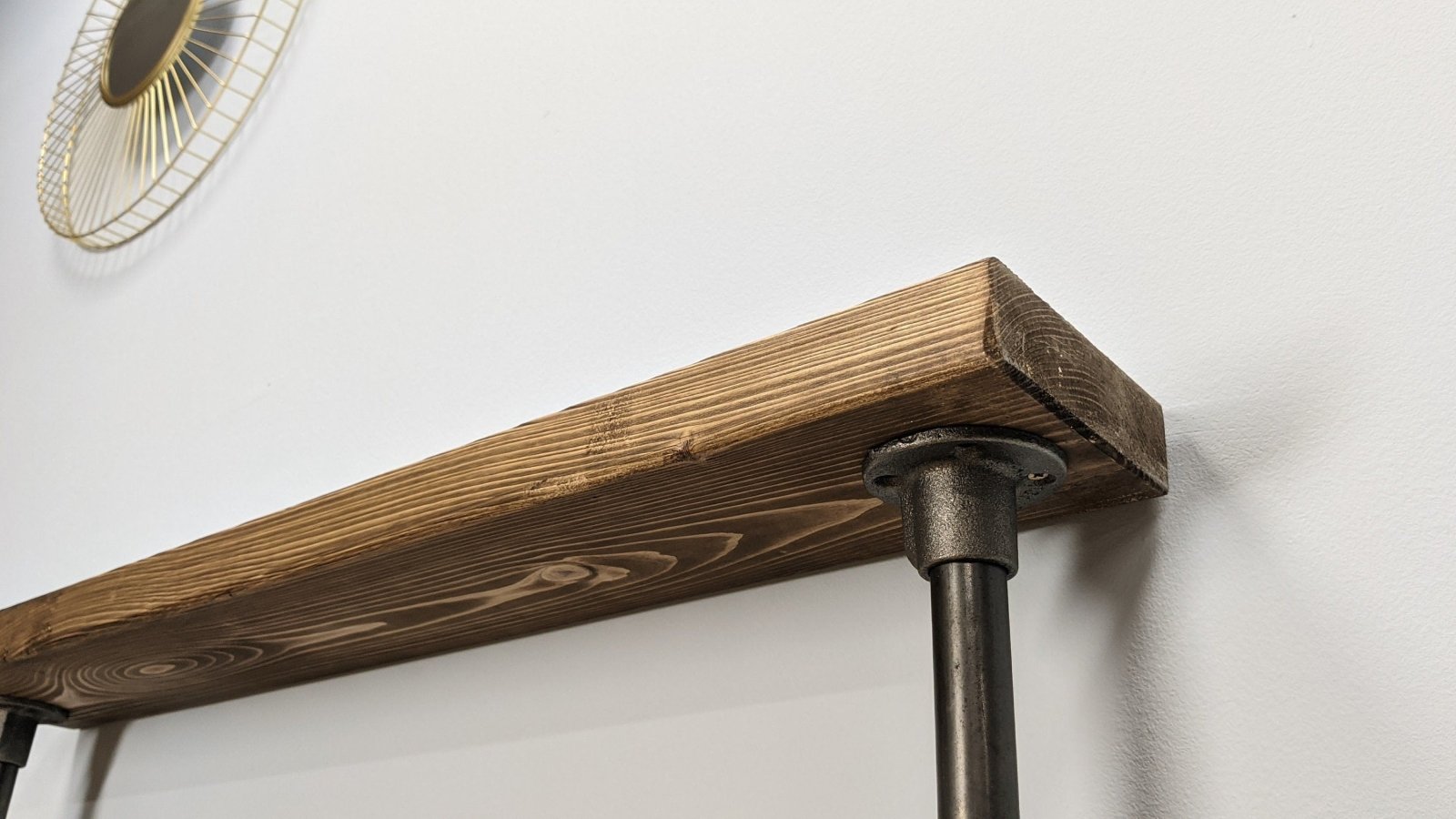 23x4cm 2 leg Industrial Console Table - Rack n Rail