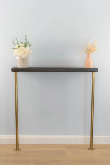 23x4cm Industrial Wooden Console Table - Rack n Rail