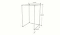 BIRVA Free - standing Changing Room - Rack n Rail