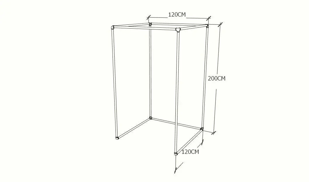 BIRVA Free - standing Changing Room - Rack n Rail