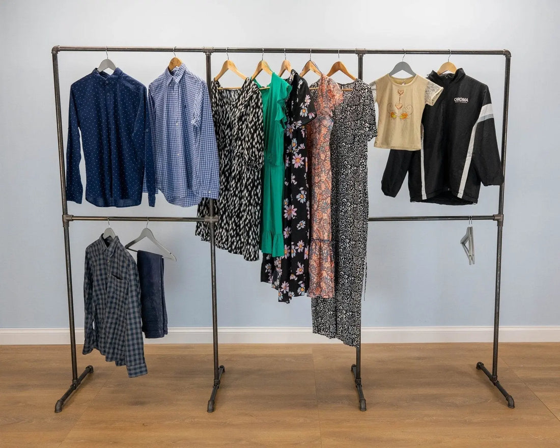 BOZAK Industrial Style Clothing Rack - Rack n Rail