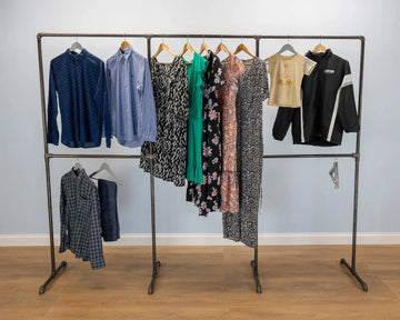 BOZAK Industrial Style Clothing Rack - Rack n Rail