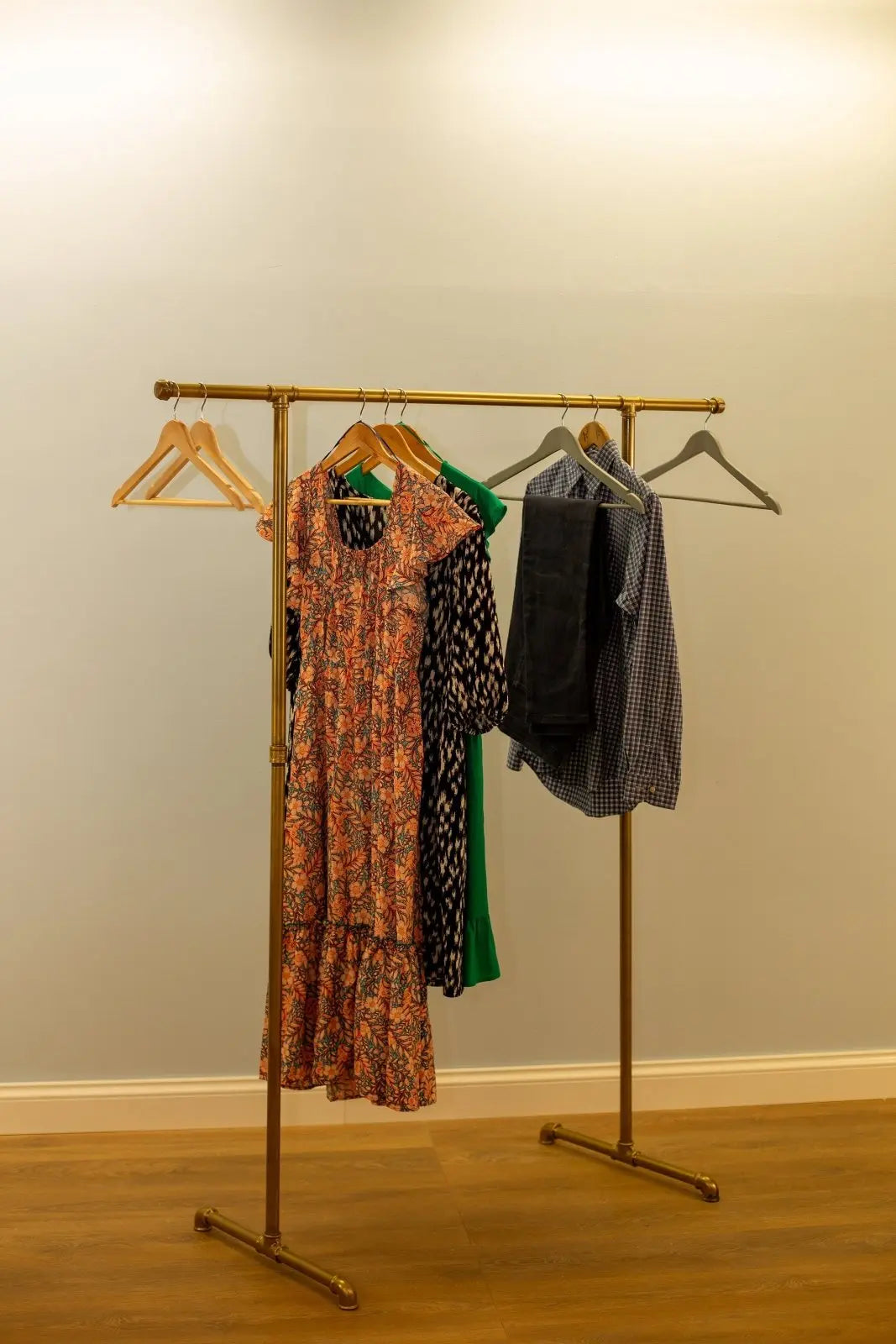 BREVIK Side Hooks Free Standing Clothing Rack - Rack n Rail