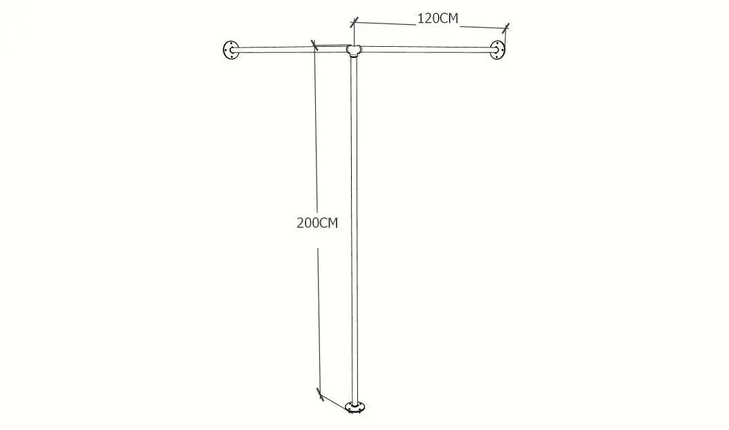 BYLVA Corner wall Mounted Changing Room - Rack n Rail