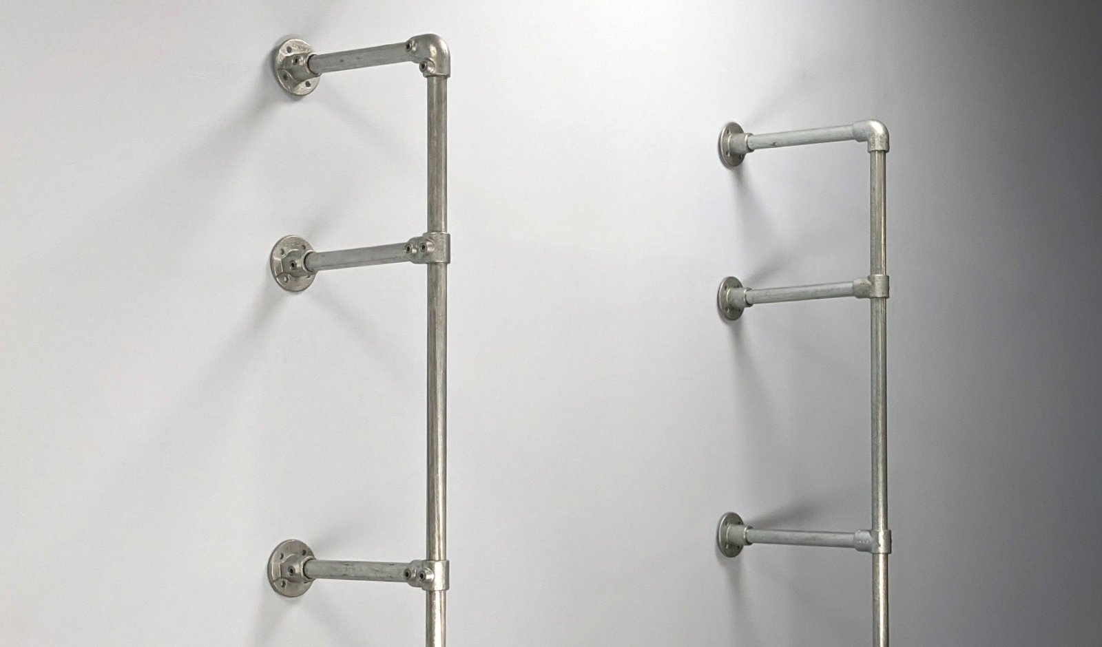 GRENDI Industrial Metal Pipe Shelving Unit - Rack n Rail