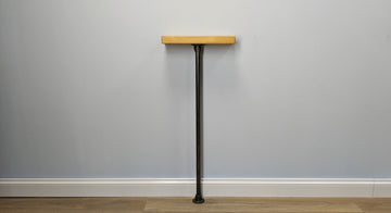 14x4cm Industrial Wooden Console Table - Industrial Pipe Legs