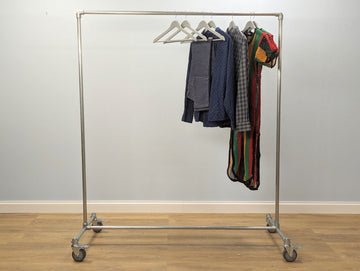 VILKO Clothing Rail - Handmade Industrial Clothing Rack