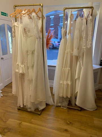 TILKA Boutique Store Gold Clothing Rack