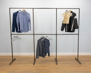 VORLA Industrial Style Clothing Rack