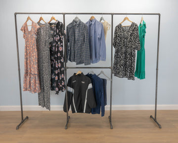 XERVO Industrial Pipe Clothing Rack