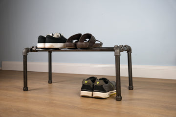 KOLPA Free standing Metal Pipe Shoe Rack
