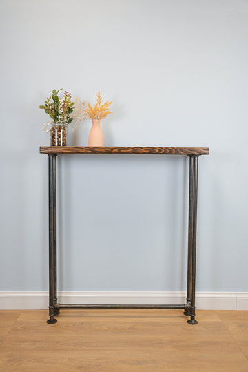 DALGRI Free-Standing Industrial Wooden Console Table