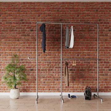 ZALGRI Heavy-Duty Industrial Pipe Clothes Rack
