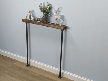 23x4cm 2 leg Industrial Console Table