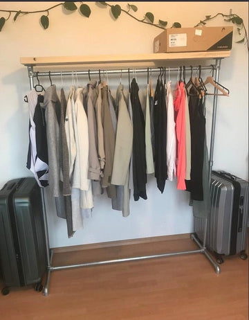 NODREK Free Standing Clothing Rack with Shelf