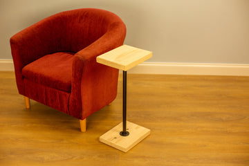 ZENVA Handcrafted Wood Side Table