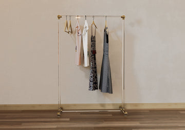 TOVRA Free-standing Lucite clothing rack