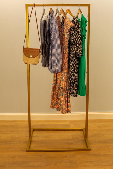PONKA Brass Clothing Rack