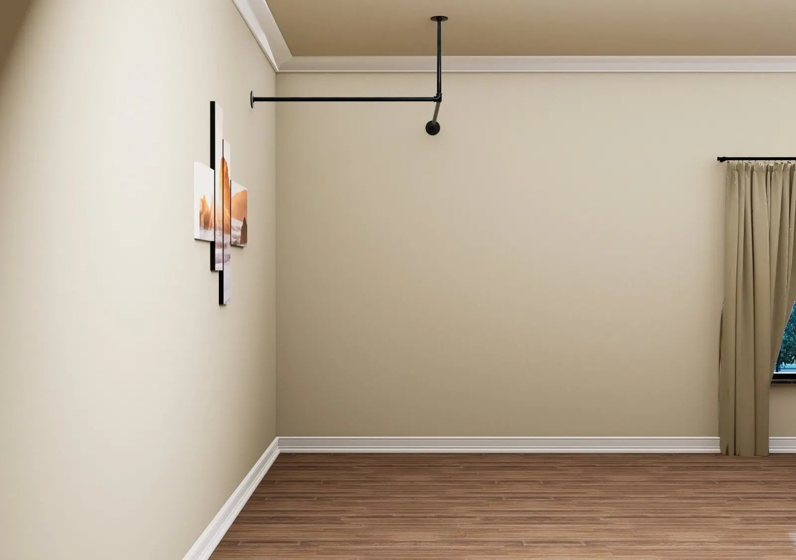 JELVOO Wall and Ceiling mounted changing room - Rack n Rail