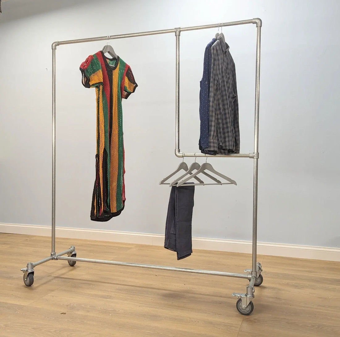 JORMA Vintage Industrial Clothing Rack - Rack n Rail