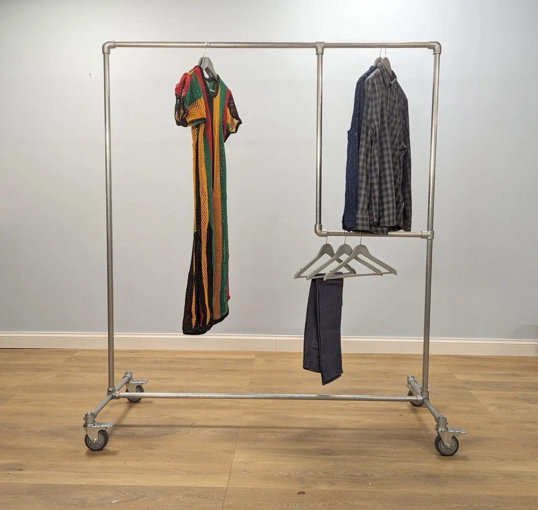 JORMA Vintage Industrial Clothing Rack - Rack n Rail