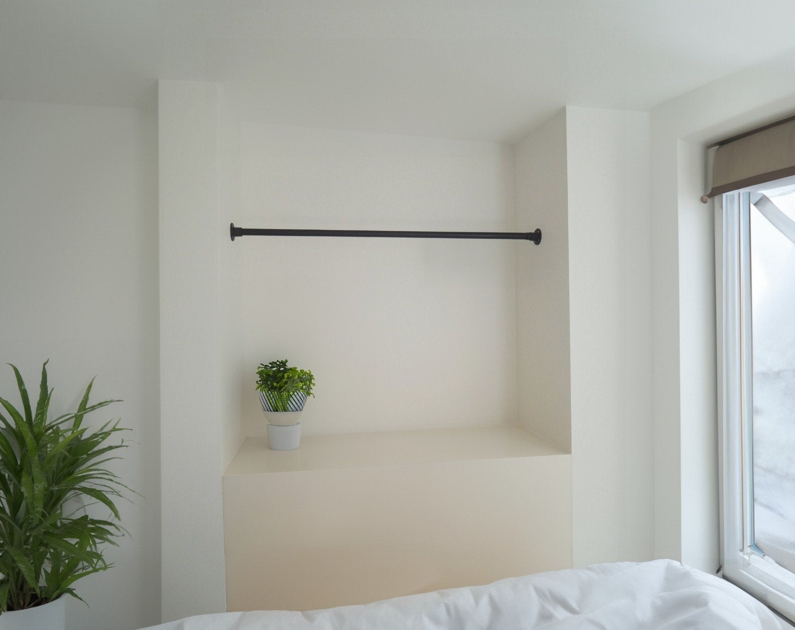 KLENVA Wall to wall Changing Room Curtain Rail Clothes - Rack n Rail