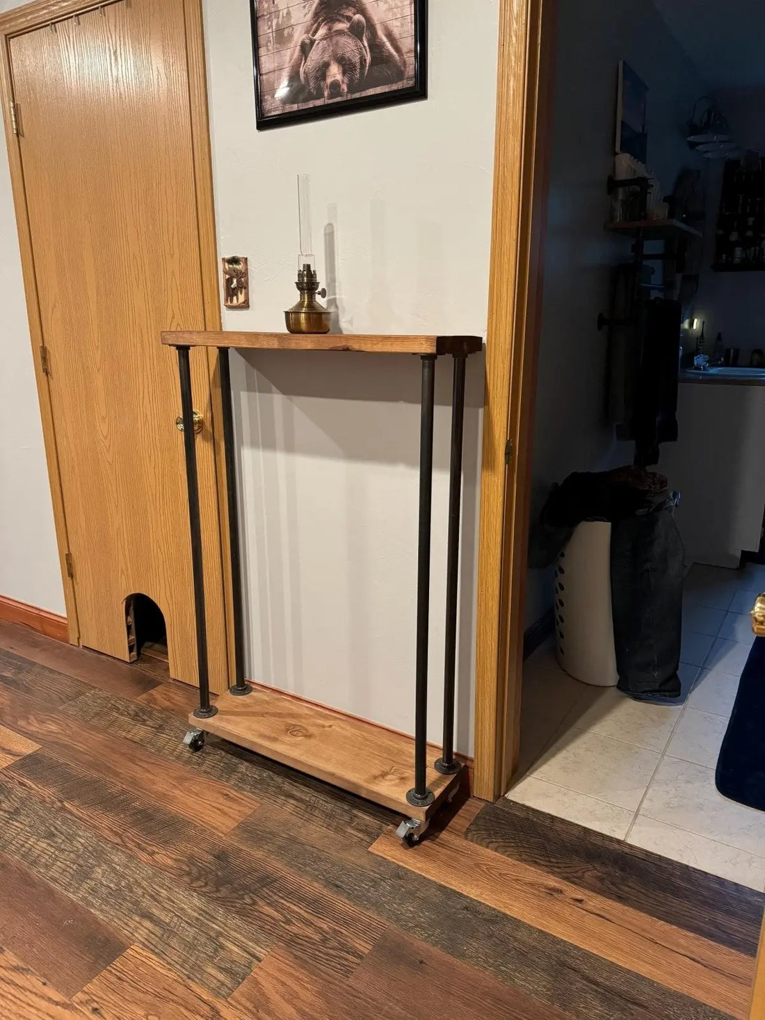 KUVNA Firewood Holder Rack on Wheels - Rack n Rail