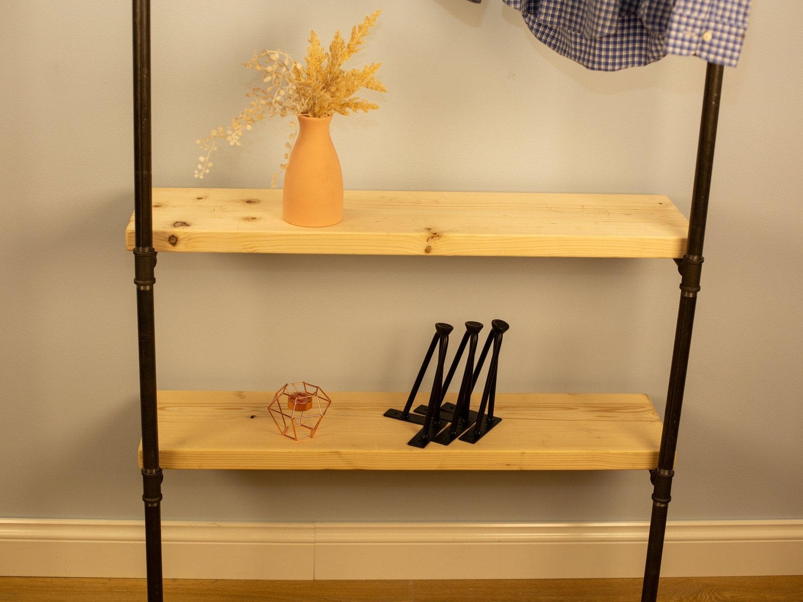 LINTRA 3 Tiered shelf clothing rack - Rack n Rail