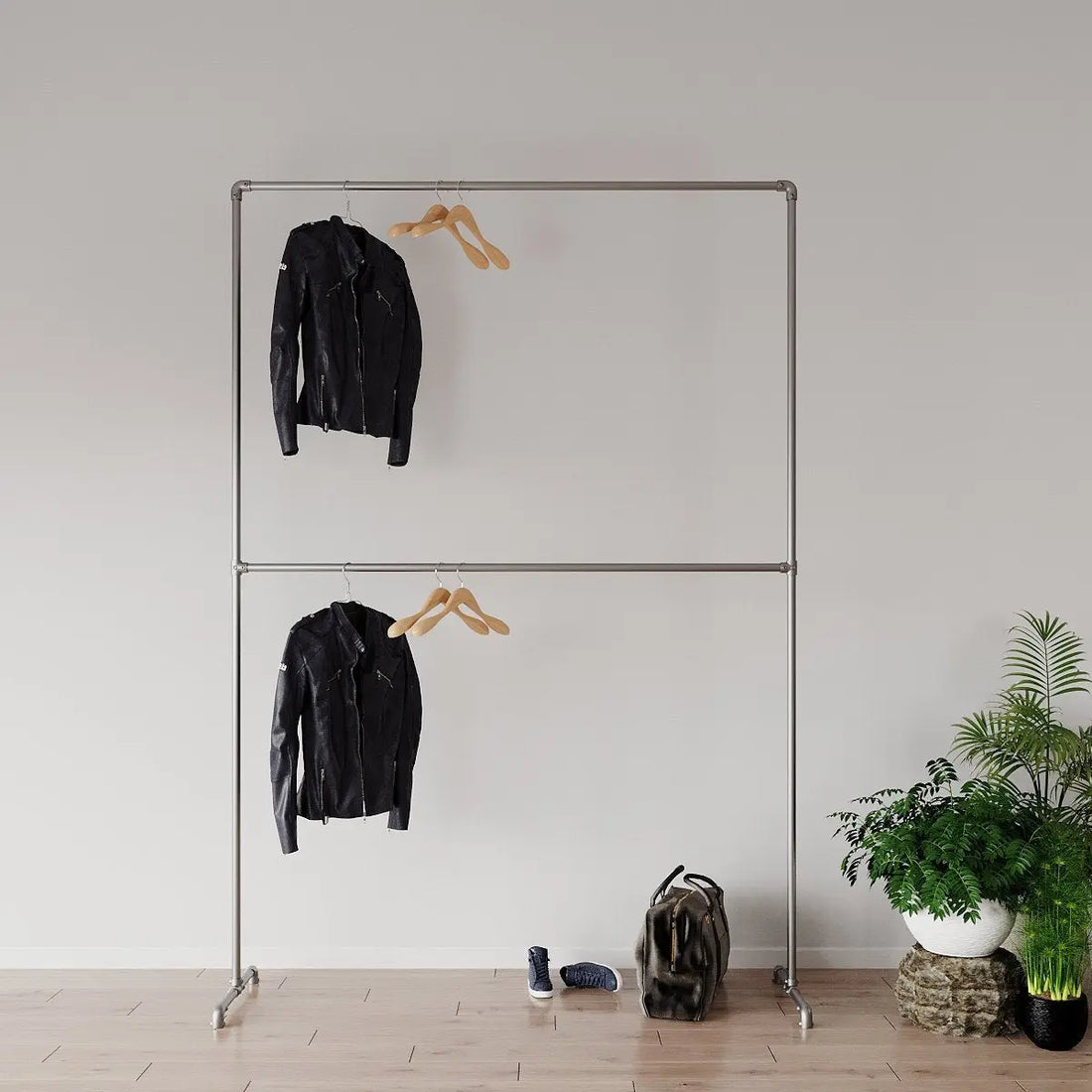 LOKRA Industrial Clothing Rack - Rack n Rail