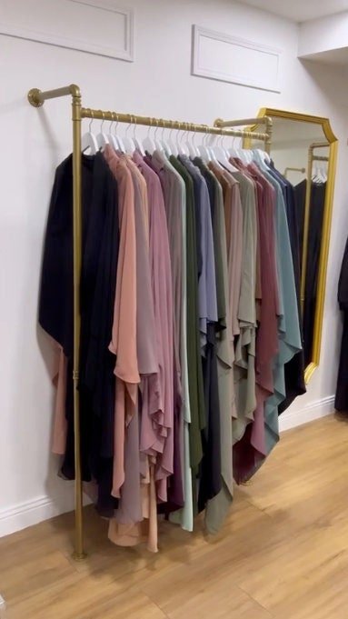 LORMA Gold Wall mounted clothing rack - Rack n Rail