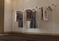 LYNKA Long Minimalist Polished Brass and Lucite Clothes Rail Rack - Rack n Rail