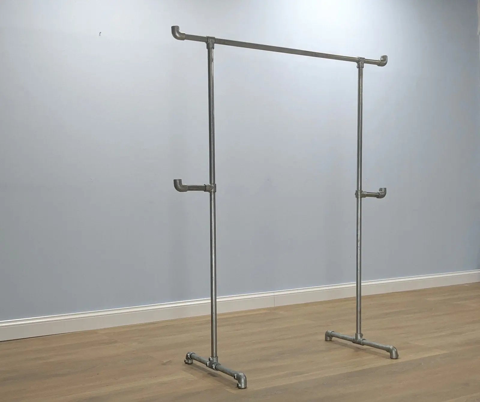 PLIKA Industrial Pipe Clothing Rack with Hooks - Rack n Rail