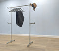 PLIKA Industrial Pipe Clothing Rack with Hooks - Rack n Rail