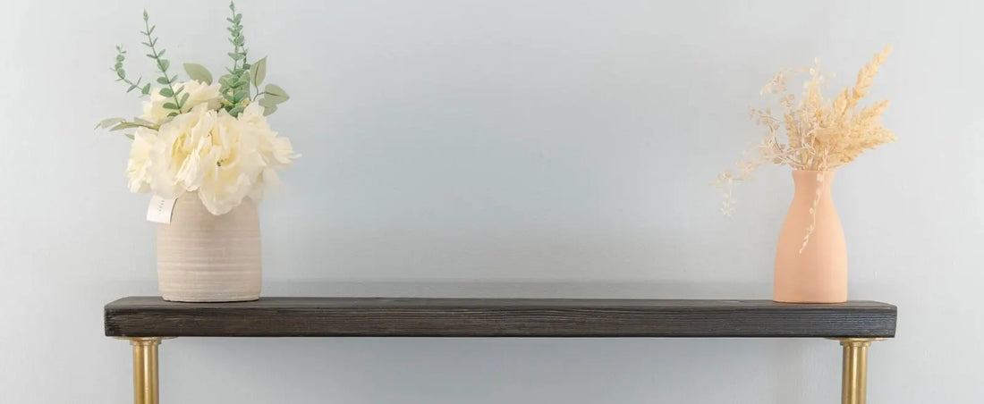 ROBNO Industrial Wooden Console table - Rack n Rail