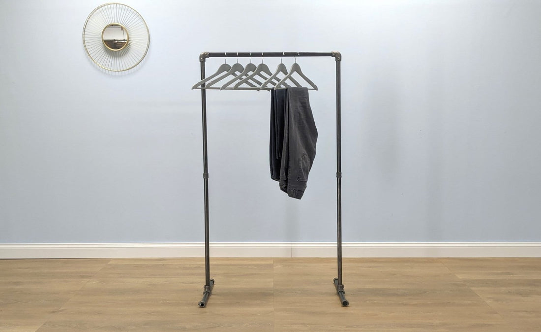 SARNI Industrial Pipe Clothing Rack - Rack n Rail
