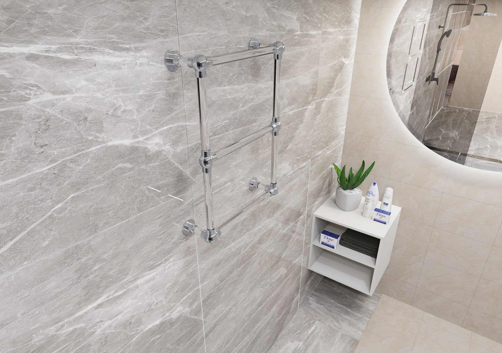TAVRI Three Bars Towel Rack in Lucite - Rack n Rail