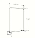 TOVRA Free - standing Lucite clothing rack - Rack n Rail