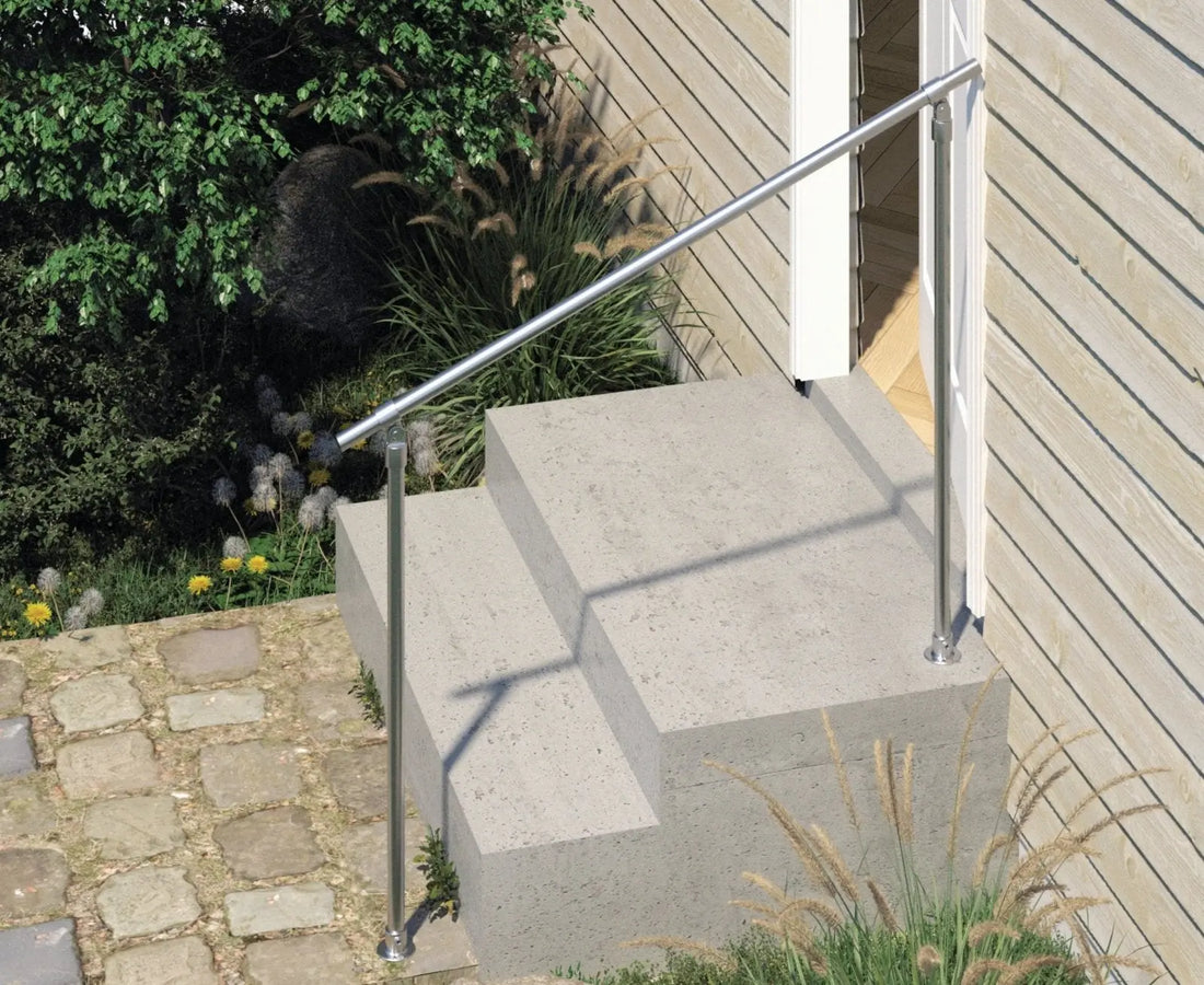 TROLA Galvanized Outdoor Pipe Handrail - Rack n Rail