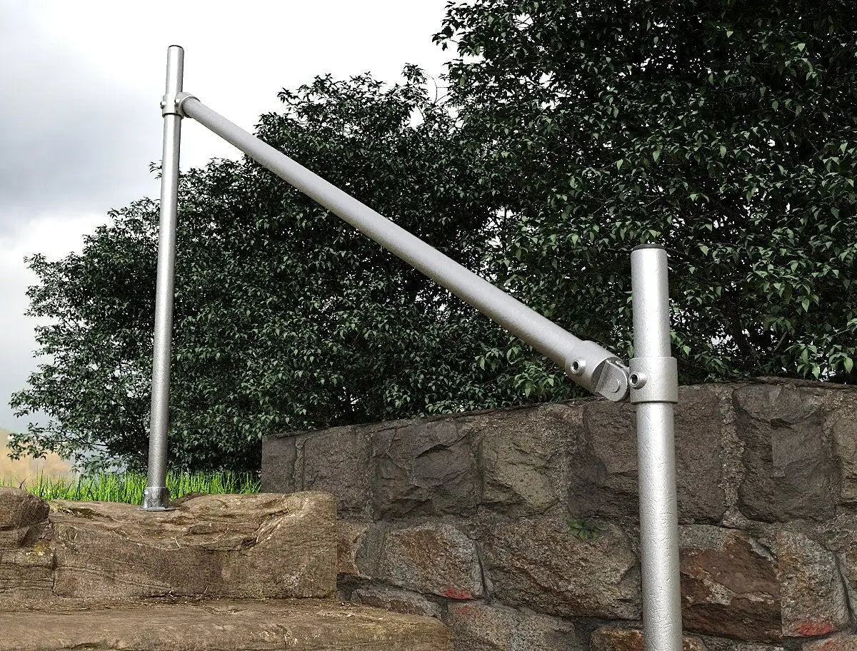 TROLA Galvanized Outdoor Pipe Handrail - Rack n Rail
