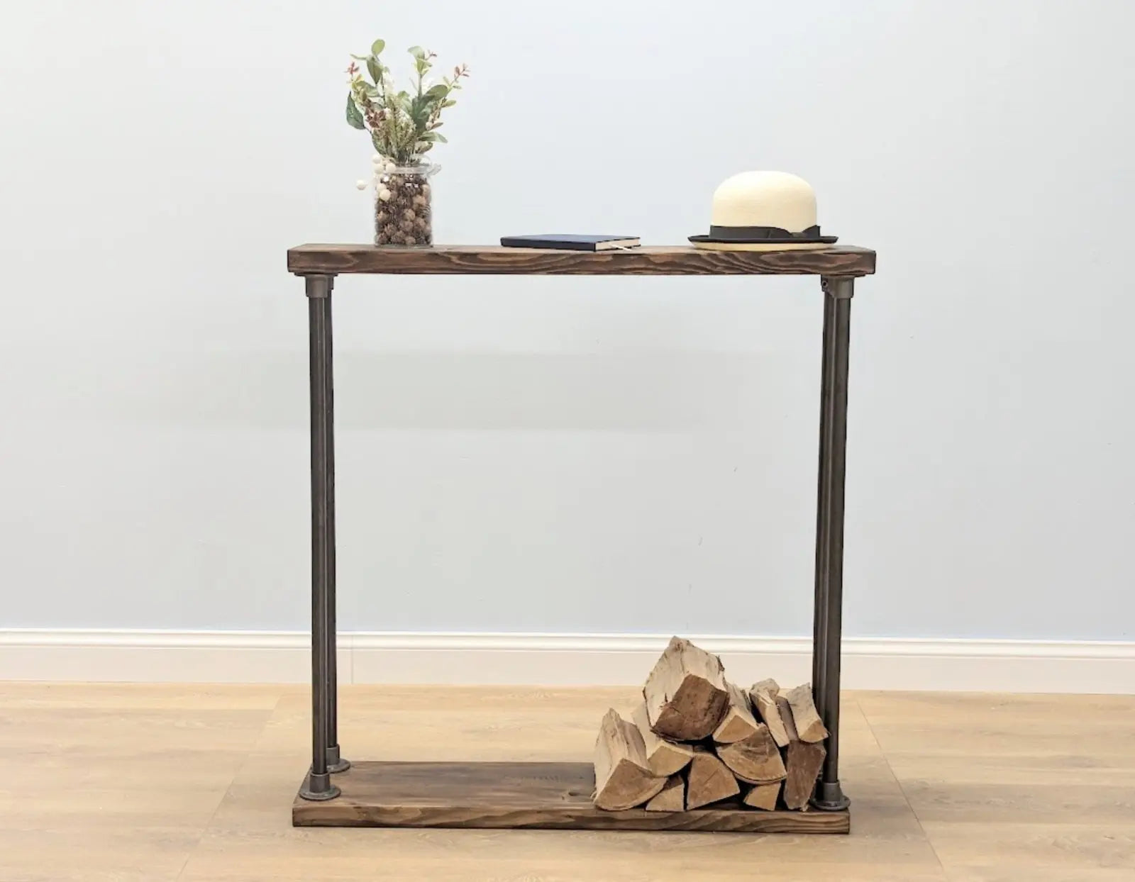 TROVAN Firewood Holder Rack - Rack n Rail