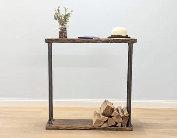 TROVAN Firewood Holder Rack - Rack n Rail