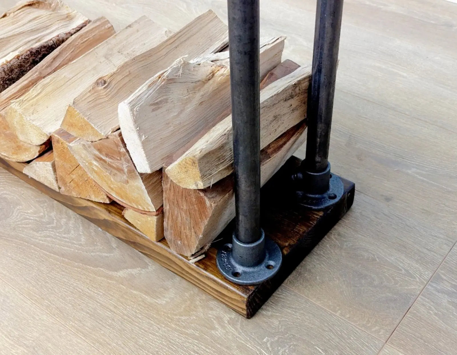 TROVAN Firewood Holder Rack - Rack n Rail