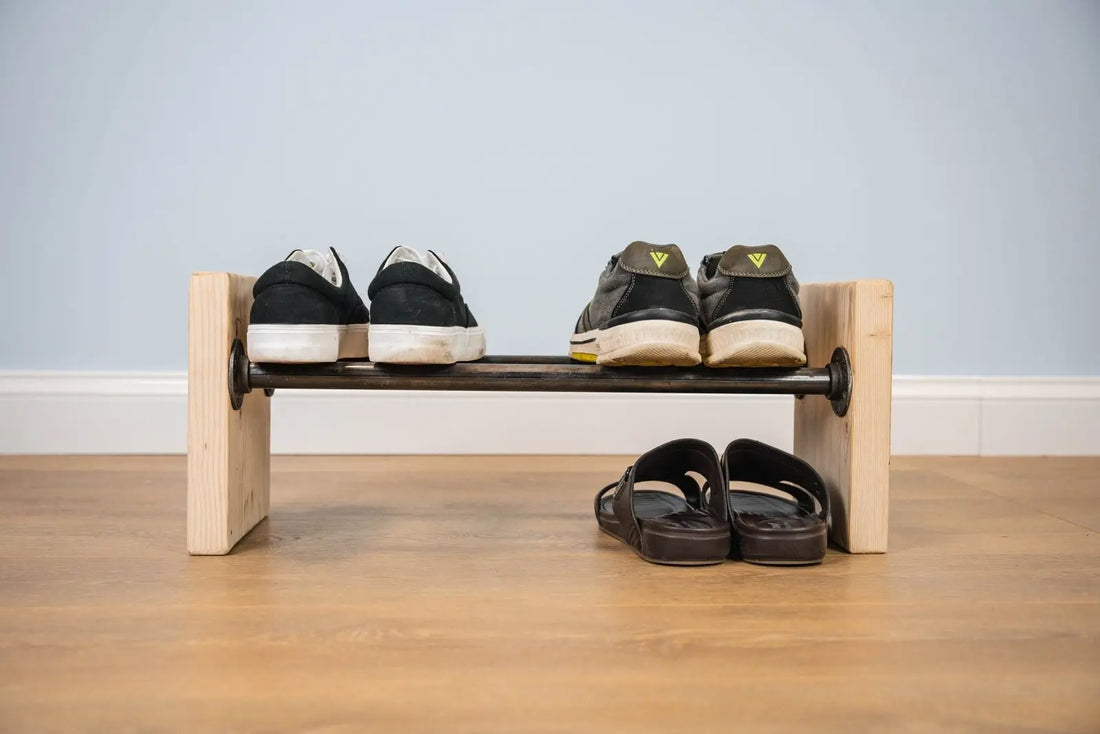 UROO Wood and Metal Pipe Shoe - Rack n Rail